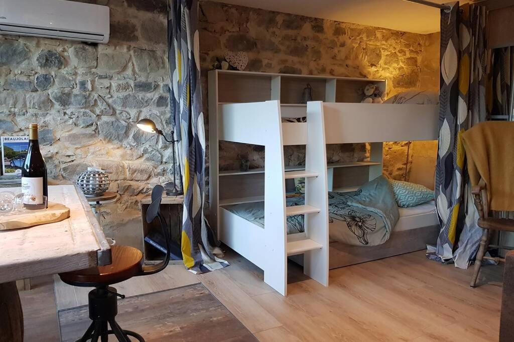 L'Idyllique - Studio Prive Sous Maison Saint-Didier-sur-Beaujeu Exterior foto
